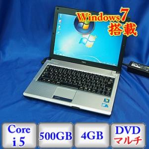 中古ノートパソコンNEC VersaPro VK13MB-B PC-VK13MBBCB Windows7 Professional 32bit Core i5 1.333GHz 4GB 320GB DVDマルチ 12.1インチ B0224N033 送料無料｜p-pal