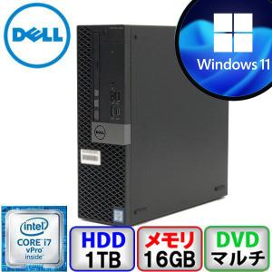 DELL OptiPlex 7050 D11S Core i7 64bit 16GB メモリ 1000GB HD Windows11 Pro Office搭載 中古 デスクトップ パソコン Bランク｜p-pal