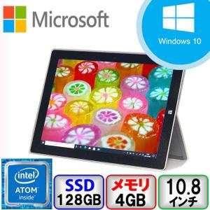 Microsoft Surface 3 (4G LTE) 1657  Atom 64bit 4GB メモリ 128 GB SSD Windows10 Pro Office搭載 中古 ノートパソコン Bランク｜p-pal