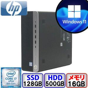 HP ProDesk 600 G4 Core i7 16GB メモリ 128GB SSD Windows11 Pro Office搭載 中古 デスクトップ パソコン Aランク｜p-pal