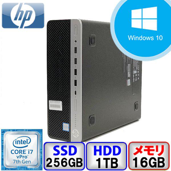 HP ProDesk 600 G3 SFF Y3F34AV Core i7 64bit 16GB メ...