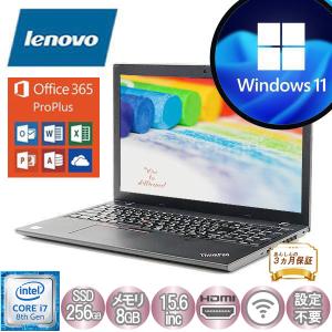 Lenovo ThinkPad L590 Core i7 64bit 8GB メモリ 256GB SSD Windows11 Pro Microsoft Office搭載 中古 ノートパソコン Bランク｜p-pal