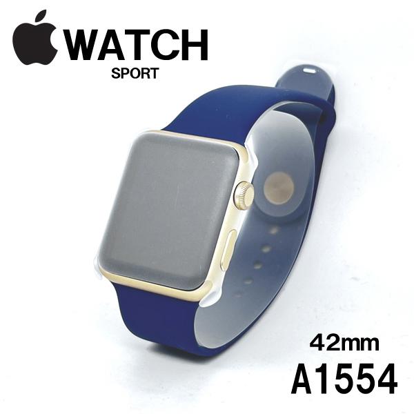 Apple Watch Sport 42mm MLC72J/A A1554 ミッドナイトブルースポー...