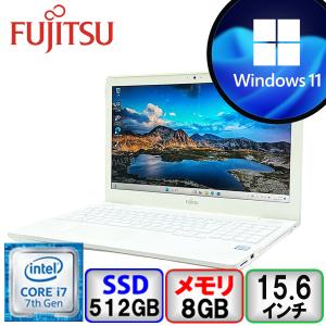 富士通 LIFEBOOK AH50/B3 Core i7 8GB メモリ 512GB SSD DVDマルチWindows11 Home 64bit Office搭載 中古 ノートパソコン Bランク｜p-pal