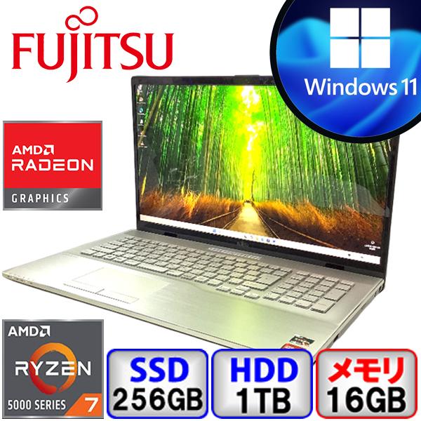 富士通 LIFEBOOK WNB/F3 FMVWF3NB7G AMD Ryzen 7 16GB メモ...