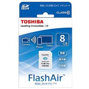【新品】東芝TOSHIBA/FlashAir W-02/無線LAN搭載メモリーカード8GB/SD-WC008G｜p-pal