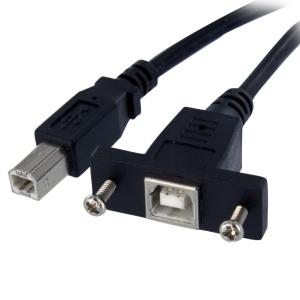 StarTech．com USBケーブル/パネルマウント型/B-B/91cm/USB 2.0/メス オス 目安在庫=