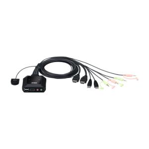 ATEN 2ポートUSB HDMIケーブルKVMスイッチ CS22H/ATEN