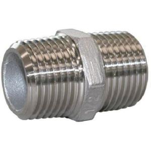 TBC ステンレス 六角ニップル 1   812-8042 25 SUS-6N  1個