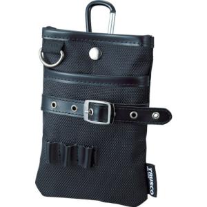 TRUSCO コンパクトツールケース シザーポケット ブラック TCTC1509BK