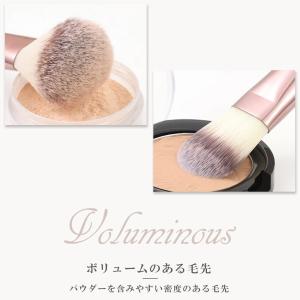 メイクブラシセット ポーチ付き 馬毛 柔らかい...の詳細画像4