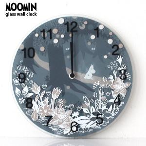 MOOMIN（ムーミン） ガラス ウォール クロック 壁掛け 時計 Moomin