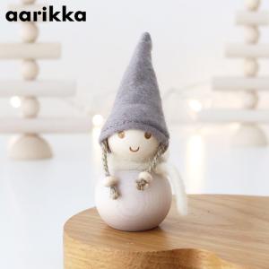 クリスマス 置物　アーリッカ aarikka 氷の国のパッカネン 三つ編みの女の子 H9cm　北欧 インテリア 木製 オブジェ 雑貨｜p-s