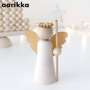 クリスマス 置物　アーリッカ aarikka エンジェル ガブリエル H16cm　北欧 インテリア 木製 オブジェ 雑貨｜p-s
