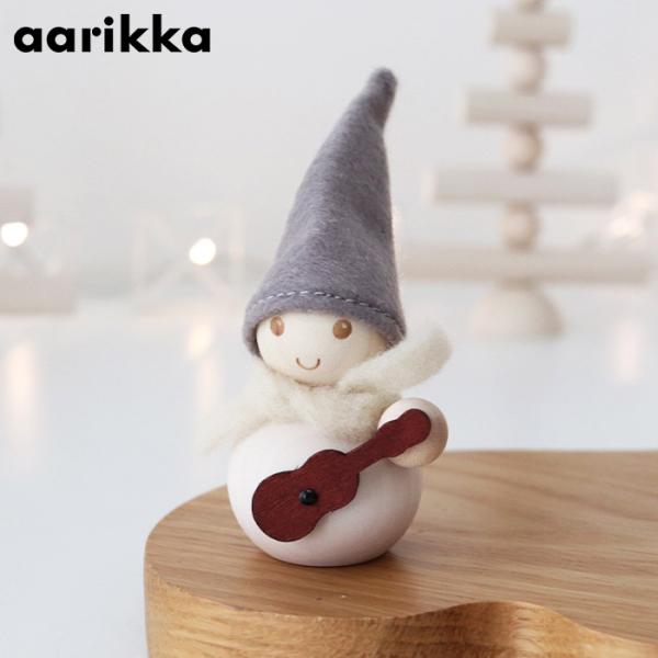 クリスマス 置物　アーリッカ aarikka 氷の国のパッカネン ギタリスト H9cm　北欧 インテ...