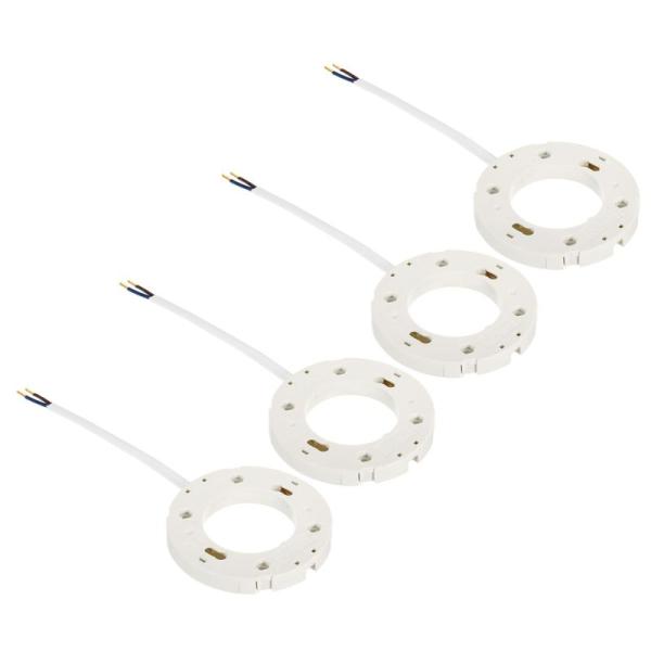 PATIKIL GX53ライトベースソケット 4個 ランプ電球ホルダー コネクタ 照明 交換用 11...