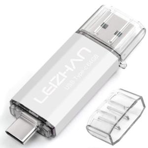 LEIZHAN 64GB TYPE-C USB フラッシュドライブ 3.0 メモリー OTG スティック 人気USB 高速転送 携帯電話 ス