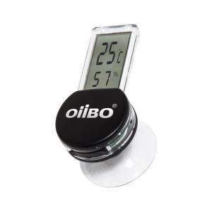 OIIBO 爬虫類温度計 デジタル温度湿度計 爬虫類・両生類用 電子温度計湿度計 半透明 液晶 吸盤 デジタル サーモメーター 温湿度計 (