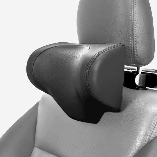 Be Oshare 車ネックパッド 革素材 ヘッドレスト 車 首クッション ネックピロー 車枕 首枕...