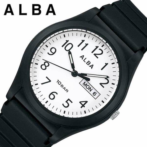 セイコー アルバ 腕時計 SEIKO ALBA 時計 メンズ 腕時計 ホワイト シンプル 受験 面接...