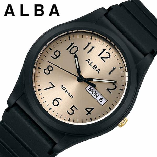 セイコー アルバ 腕時計 SEIKO ALBA 時計 メンズ 腕時計 シャンパンゴールド シンプル ...