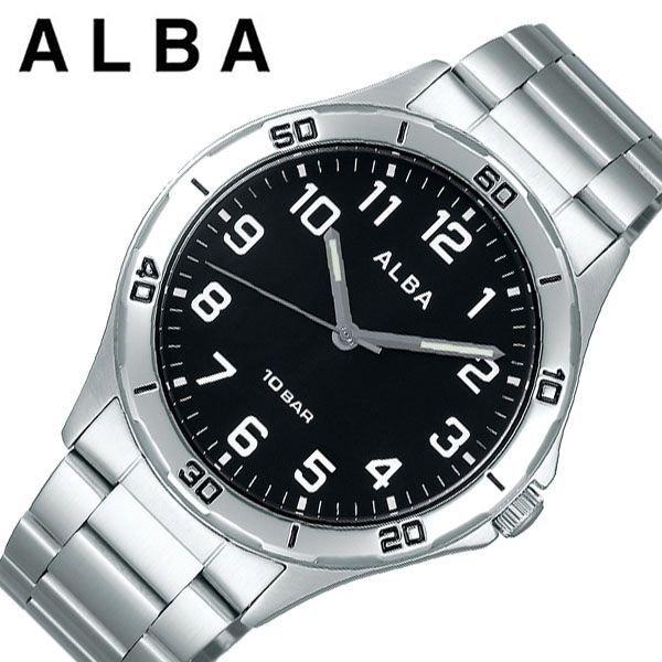 セイコー 腕時計 SEIKO 時計アルバ ALBA メンズ 腕時計 ブラック  AQPK410