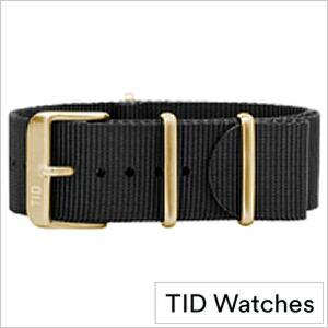 ティッド ウォッチ 替えベルト TID Watches ベルト TID-BELT-GD-NBK メン...