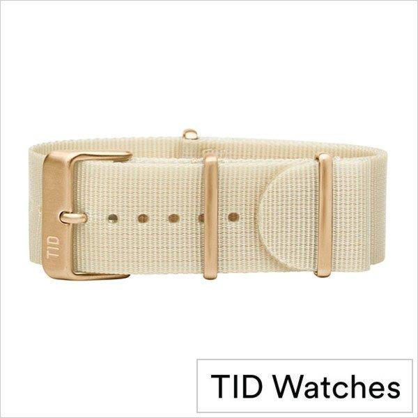 ティッド ウォッチ 時計ベルト TID Watches TID-BELT-GD-NWH メンズ レデ...