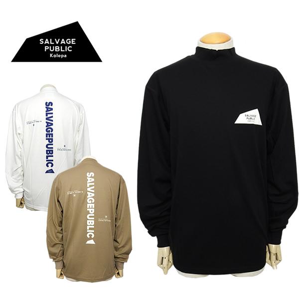 サルベージパブリックコレパ メンズ  ゴルフ モックネック 長袖 オーバーサイズ  接触冷感 ハワイ...