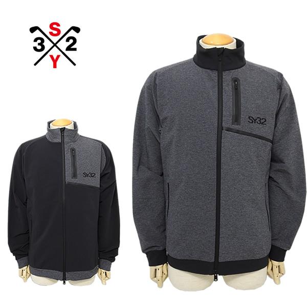 SY32 ゴルフ メンズ スウェット ストームフリース ジャケット 防風 撥水性 保温性 高機能 S...