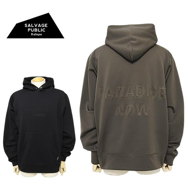 サルベージパブリックコレパ メンズ ゴルフ パーカー 裏起毛 フリースパーカー 保温 オーバーサイズ...