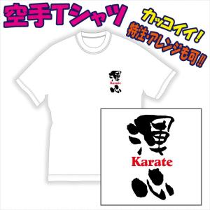 空手Ｔシャツ「文字プリント（渾心/他）」デザイン確定から発送まで約1週間。色々なアレンジが可能です。...