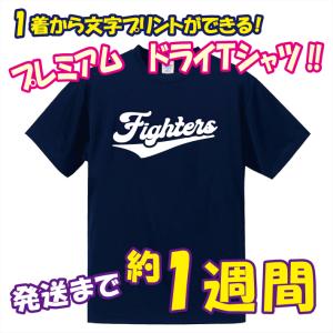 送料無料　1着からオリジナルの文字プリントができる 半袖ドライＴシャツ アイデア次第で用途も色々　デザイン確定後、発送まで1週間前後！