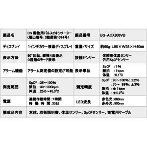 動物用パルスオキシメーター 動物医療 獣医師向...の詳細画像4