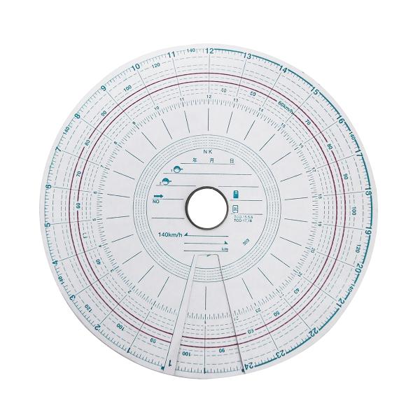 タコグラフチャート紙 回転記録なし 7日間 140km/h 10組入 再生紙 赤ライン入 赤箱相当品...