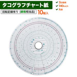 タコグラフチャート紙 1日（26時間）140km S-7用（中心穴丸型）矢崎