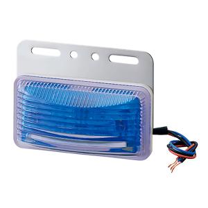 2wayフラットマーカーランプ ダウンライト付 24V LED ブルー 薄型角型 2段階切替 4021B