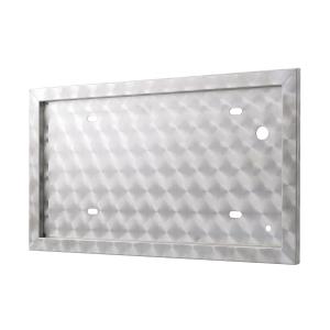 ナンバープレート枠 フレーム 大型車用 新基準サイズ ステンレス