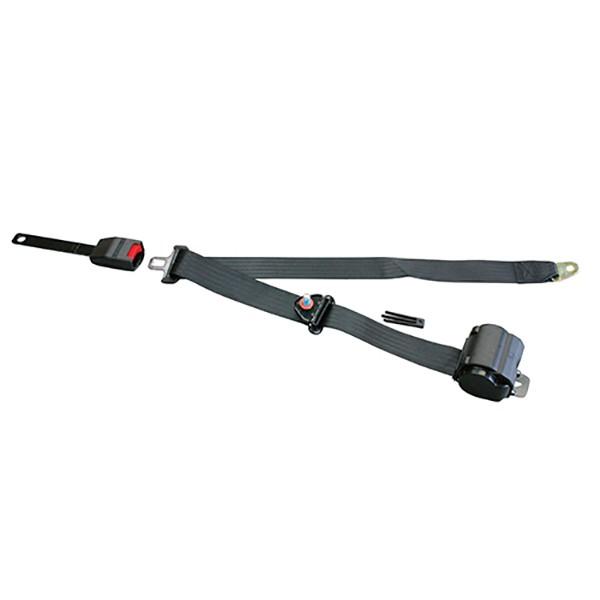 シートベルト 3点式 巻取式 巾48mm ベルト長1260-3080mm E4 後付け 安全対策 移...