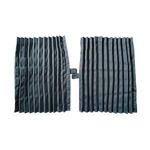 トラックカーテン 仮眠カーテン アコーディオン 2枚組 巾2600mm 車中泊