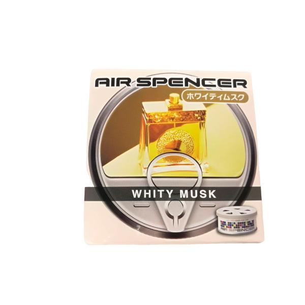 エアスペンサー ホワイティムスク 甘くフローラル 40g 約１ヶ月 芳香剤 消臭剤 置き型 車用
