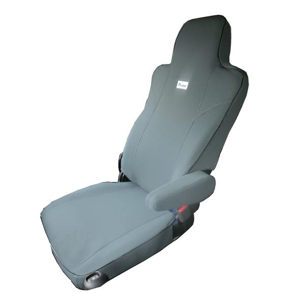 シートカバー メッシュタイプ 運転席専用 適応車種: いすゞ 新型ギガ 肘掛カバー付 トラック用品