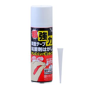 超強力 粘着剤はがし[泡タイプ] 220ml 専用ヘラ付き ノリ残り 両面テープ剥がし 塩ビカッティングシート除去 ウインドウ 窓 カーシャンプー 洗車用品