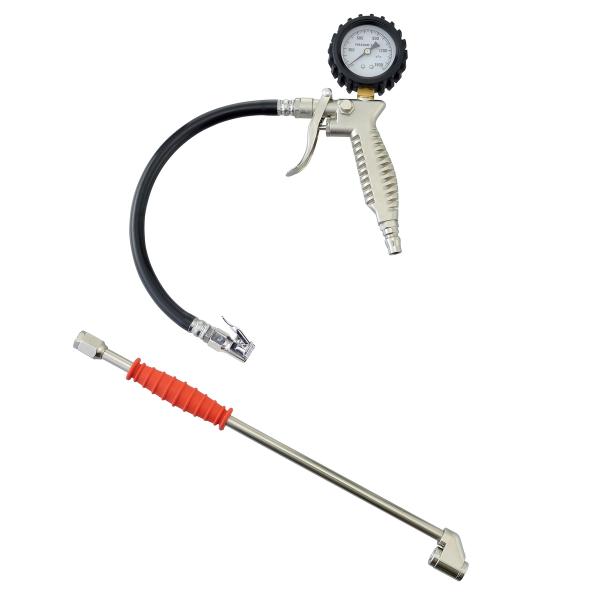 タイヤゲージ 新ISO規格ホイール対応 エアーチャックガン 圧力調整 空気圧 測定 点検