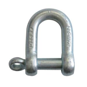 シャックル 電気メッキ 16mm 1個 使用荷重0.8t 汎用タイプ 荷役 連結金具