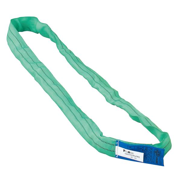 ソフトエンドレススリング 1.5m 50mm グリーン 使用荷重2t 強力ポリエステル糸 ラウンド ...