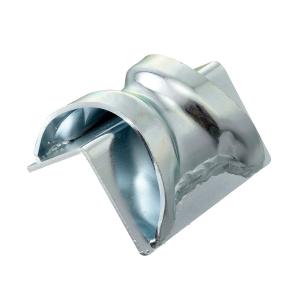 Lコーナー 角あて ワイヤー用 R部あり スチールメッキ 130×80mm 厚み4mm プロテクター 荷締め 荷物保護 チェーン 傷防止 パーマン