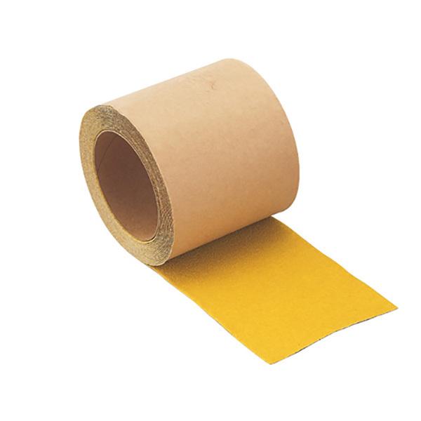ノンスリップテープ 滑り止め 屋外用 100mm×5m 幅広 黄色 耐水 転倒防止