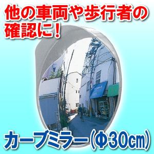 カーブミラー φ300mm(30cm) 丸型 取付ステー付 補助ミラー