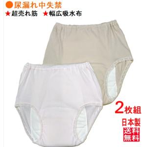 日本製 吸水パンツ【２枚組】女性用 尿漏れ 失禁対策 吸水１５０cc  超売れ筋品